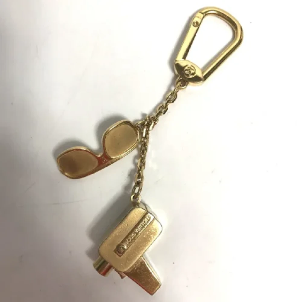 Louis Vuitton Vintage Pre-owned Fabric key-holders Yellow Heren
