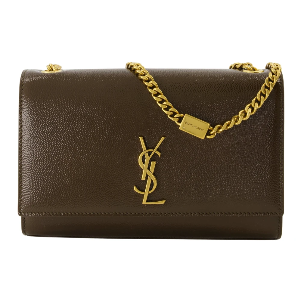 Saint Laurent Women's Brown Cross Body Bags, One Size, New Kate Small