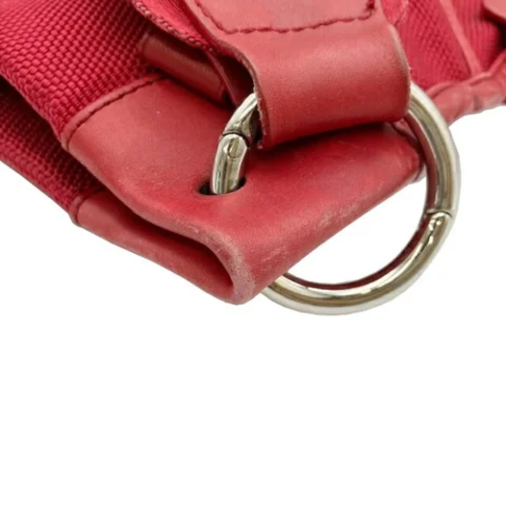 Bally Pre-owned Canvas shoulder-bags Red Dames