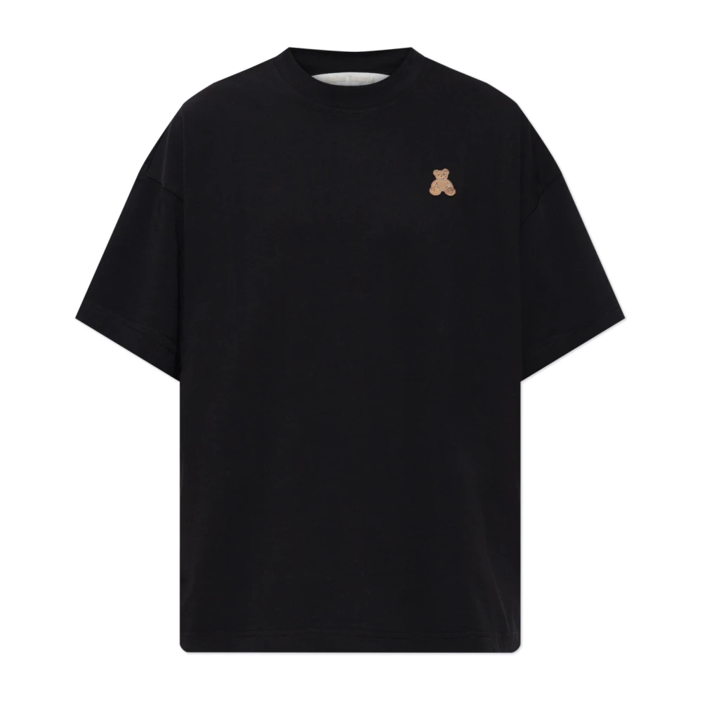 Palm Angels Donna Nero Bear T-Shirt