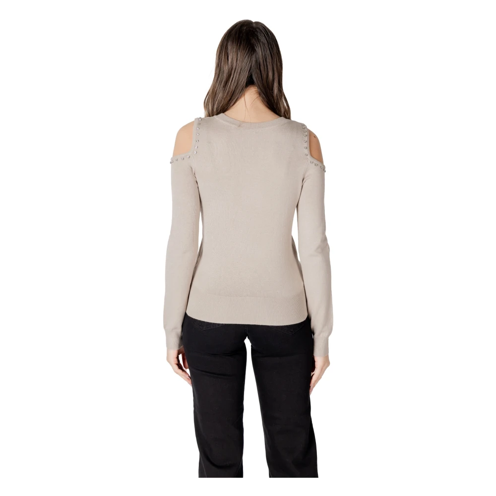 Only Beige Trui Lange Mouwen Beige Dames
