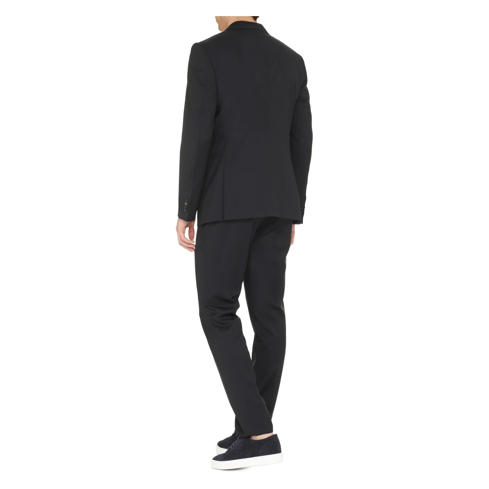 Z Zegna Klassiek Wollen Pak Blue Heren