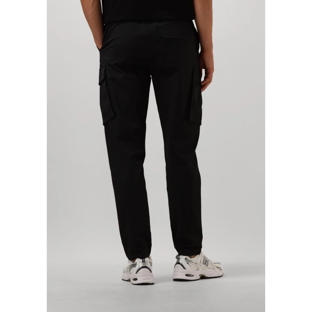 Pure Path Zwarte Cargo Broek Regular Fit Black Heren