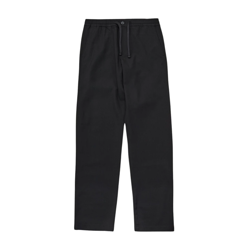 SELECTED HOMME Heren Broeken Slh196-straight Robert String Flex Pant Zwart