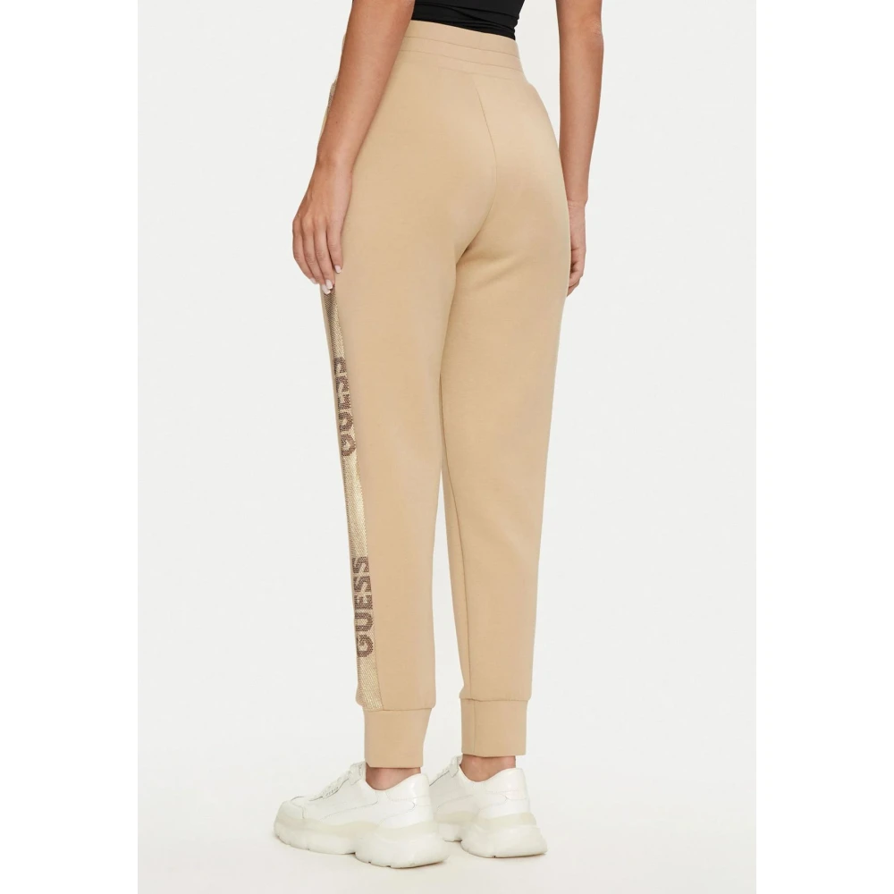 Guess Dames Logo Broek Beige Dames