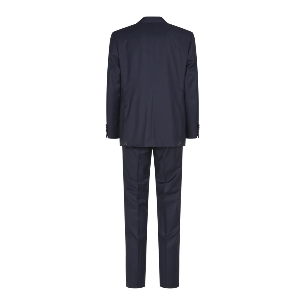 Canali Blauwe Jurk met Voering Blue Heren