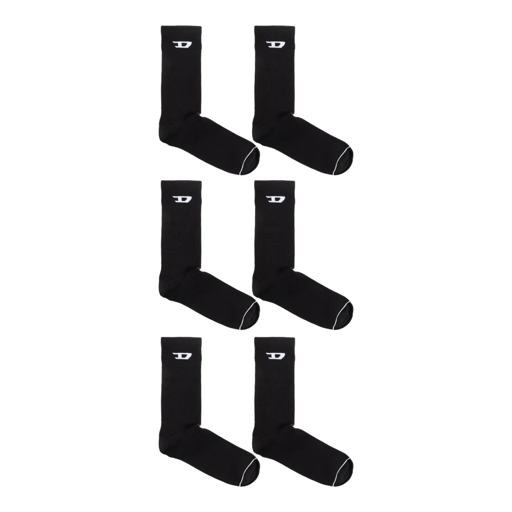 Diesel Driepak sokken Skm-D-Crew-Light Black Heren