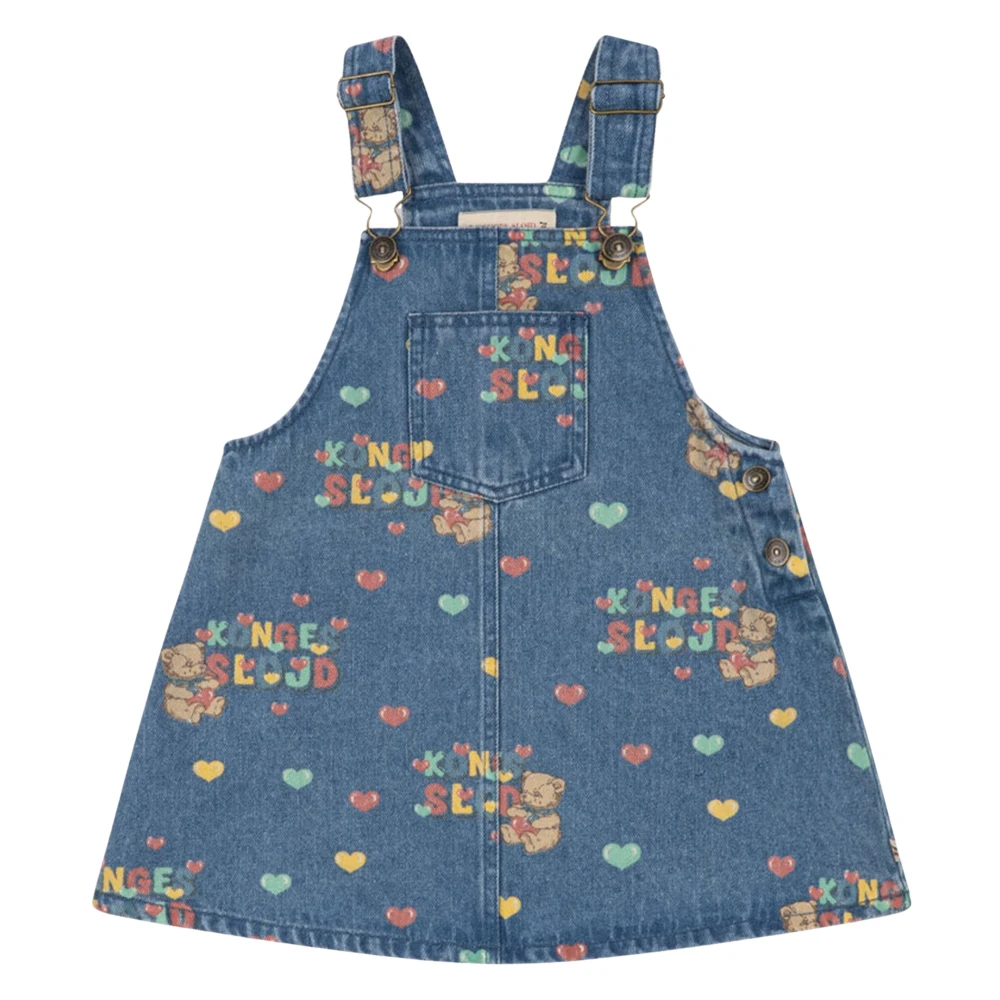 Konges Sløjd Magot Overall Dress - Unisex - Dresses - Blue - 18 M - Kids