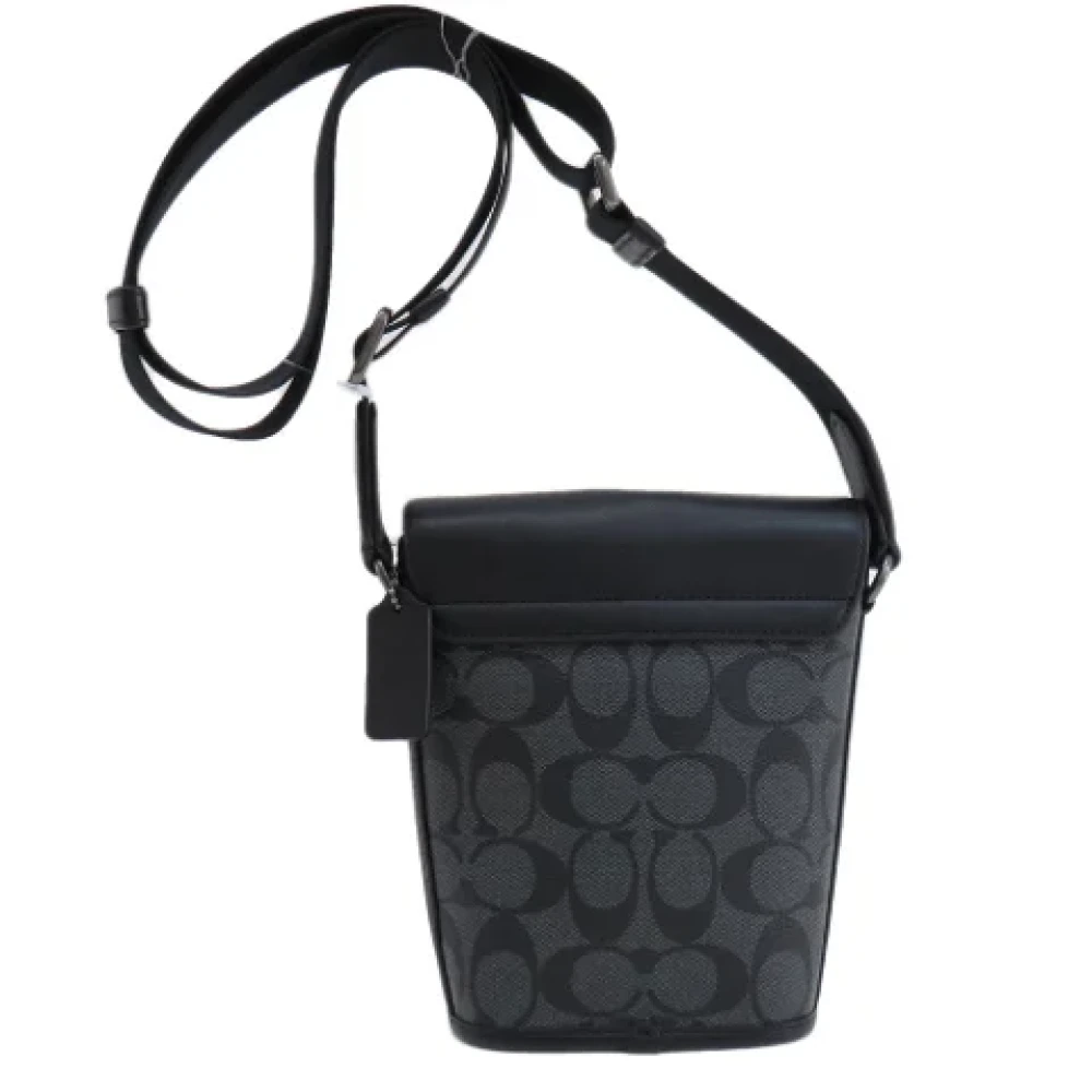 Coach Pre-owned Canvas shoulder-bags Black Dames