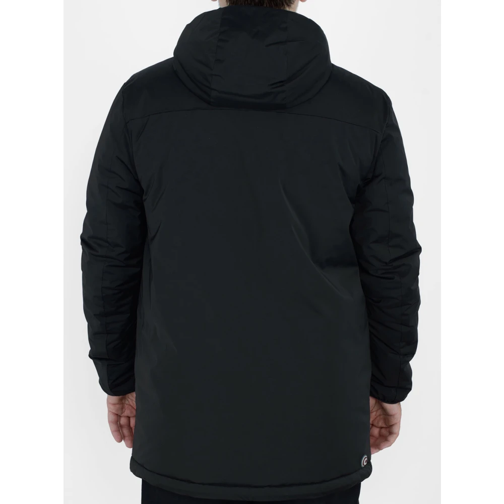 Colmar Zwarte Hooded Mid-Length Jas Black Heren