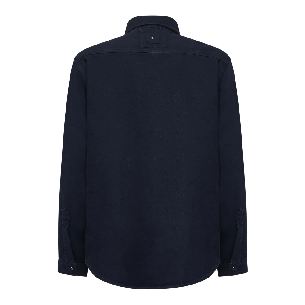 White Sand Blauw Herenshirt Blue Heren