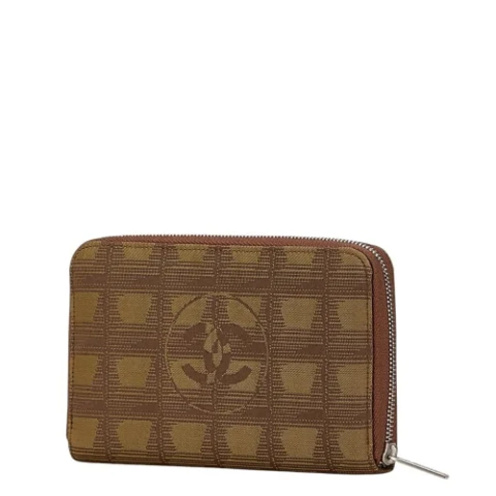 Chanel Vintage Pre-owned Canvas wallets Brown Dames