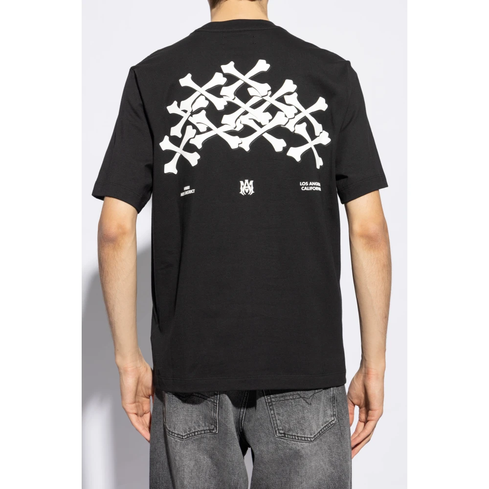 Amiri Geprint T-shirt Black Heren