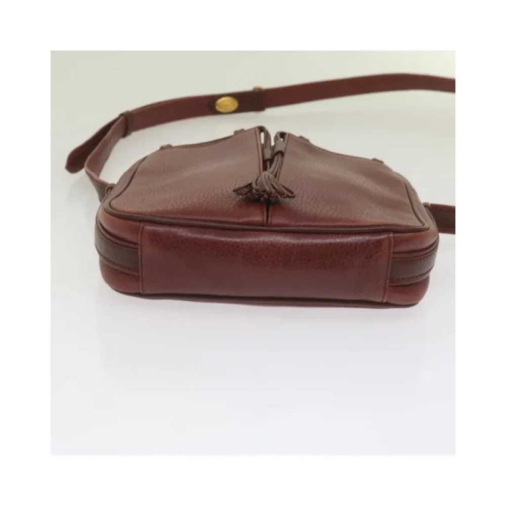 Cartier Vintage Pre-owned Leather shoulder-bags Red Dames