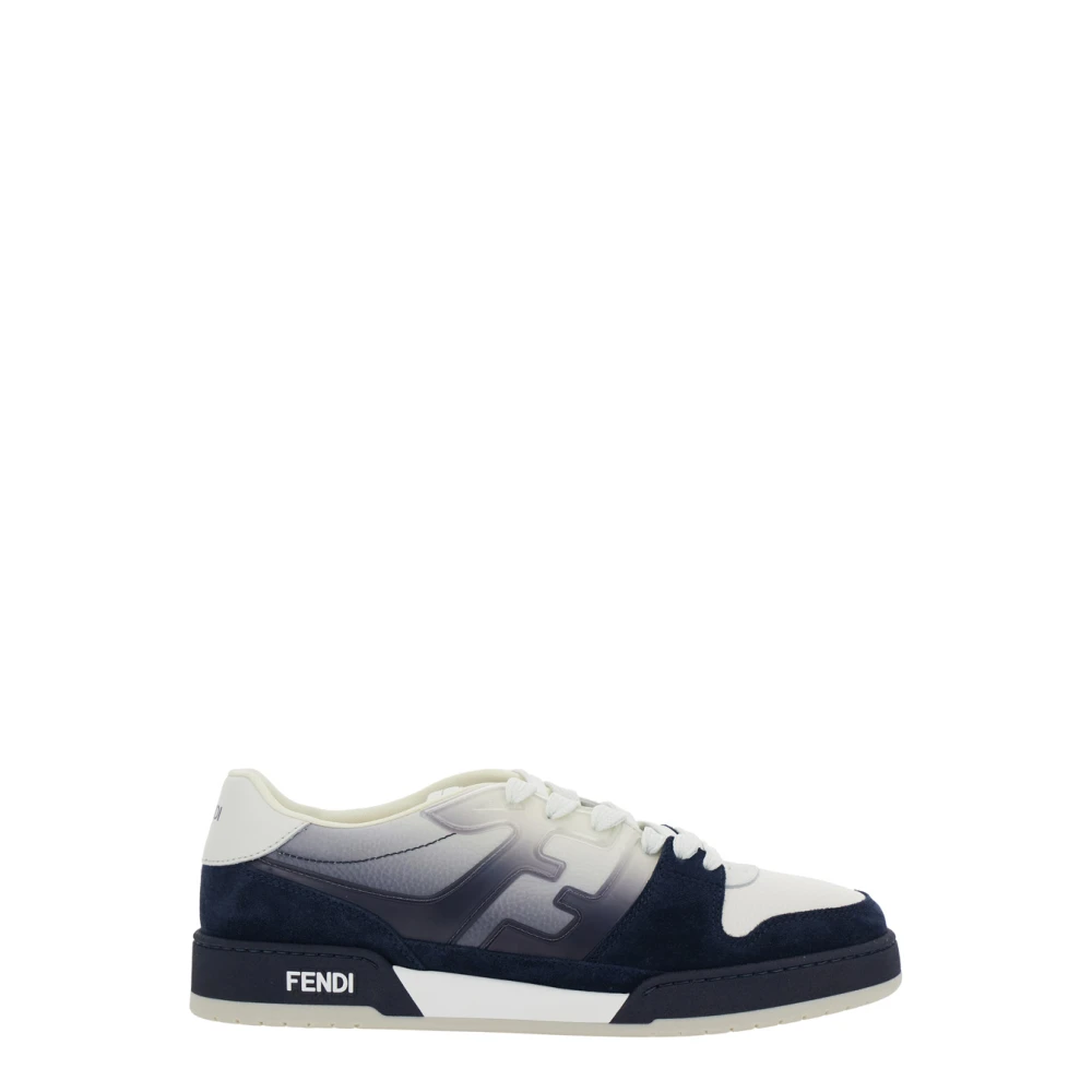 Fendi Men's Blue Sneakers, 9 Uk, Match Sneaker