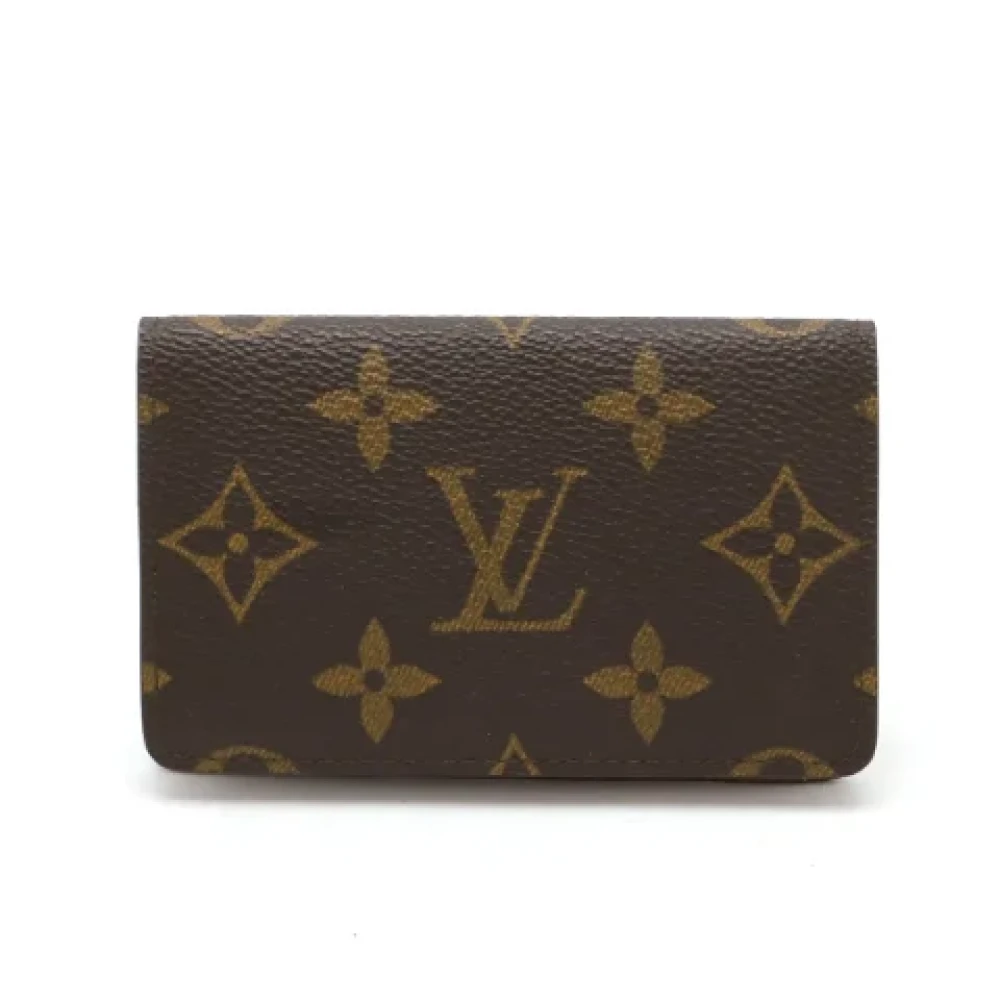 Louis Vuitton Vintage Pre-owned Canvas wallets Brown Heren