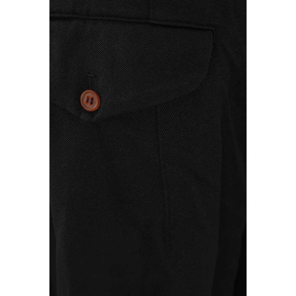 Comme des Garçons Zwarte Shorts Drill Standaard Pasvorm Black Heren