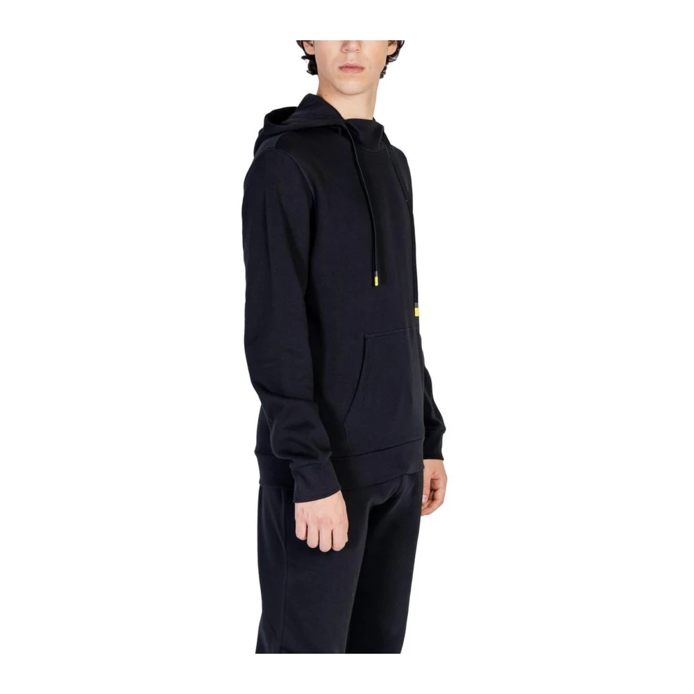 Emporio Armani Zwarte Katoenmix Sweater Black Heren