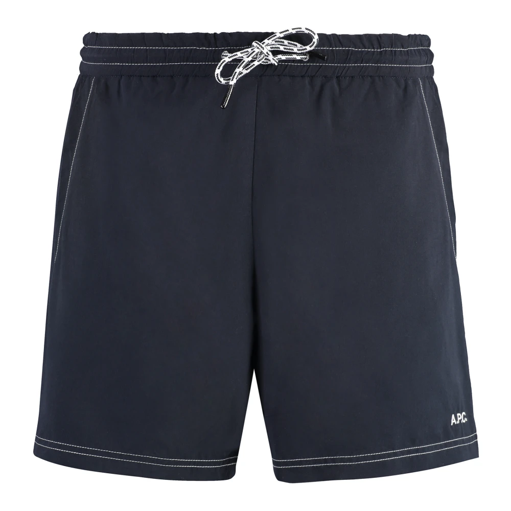 A.p.c. Men's Blue Beachwear, S, Bobby Nylon Swim Shorts