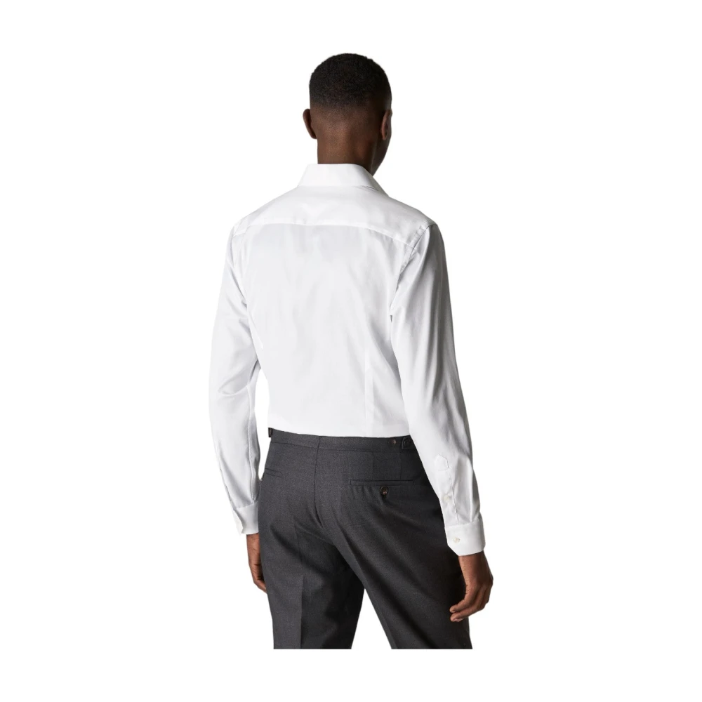 Eton Witte Signature Twill Overhemd Extreme Cut Away White Heren