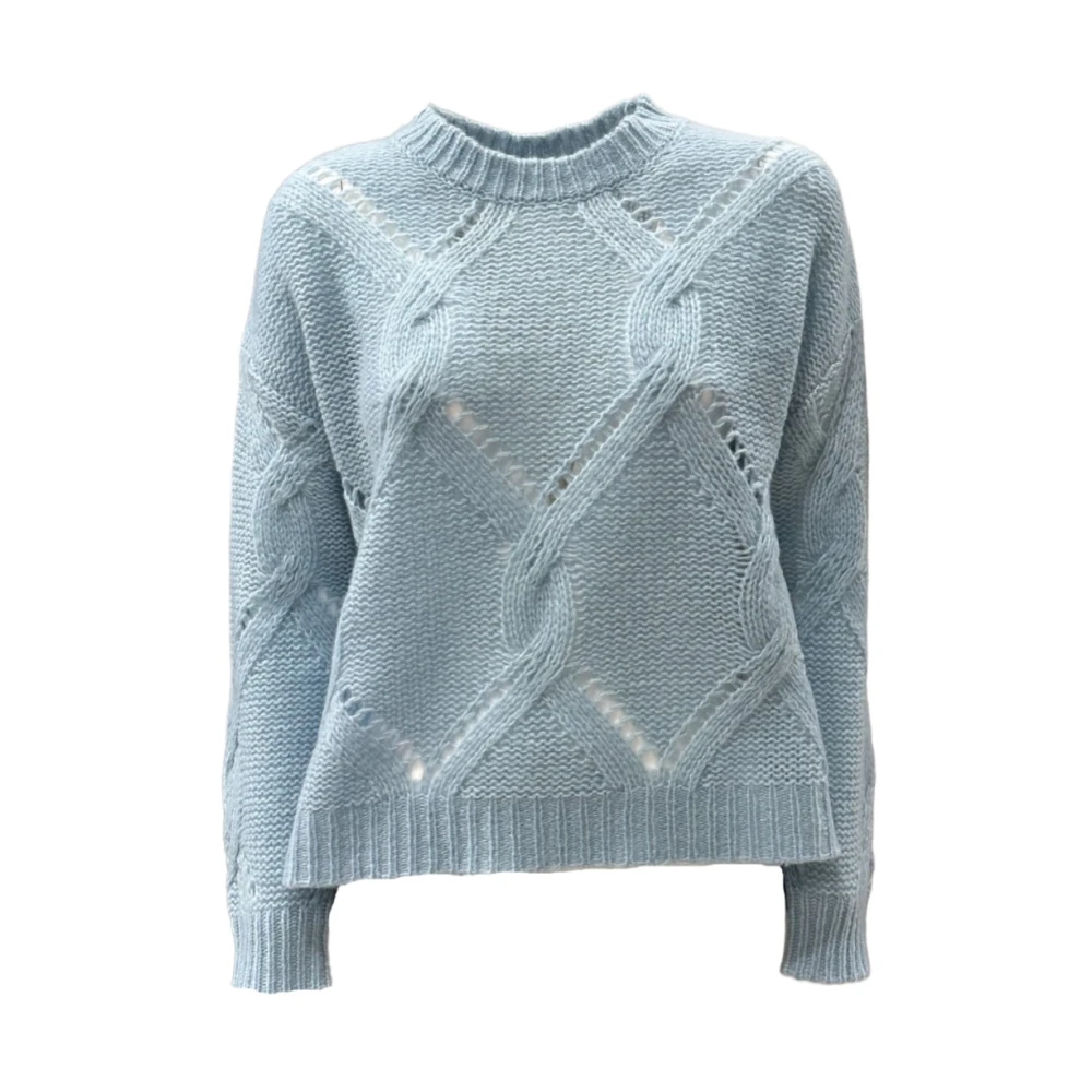 LU REN Almira Gebreide Trui Blue Dames