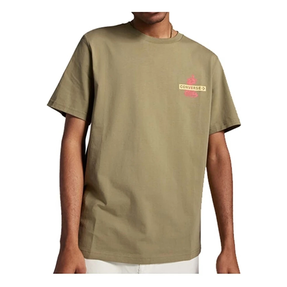 Converse Loose Fit Festival Palm Tree Tee T-shirt Green Heren