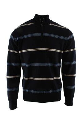 Centre Stripe Half Zip Jumper
