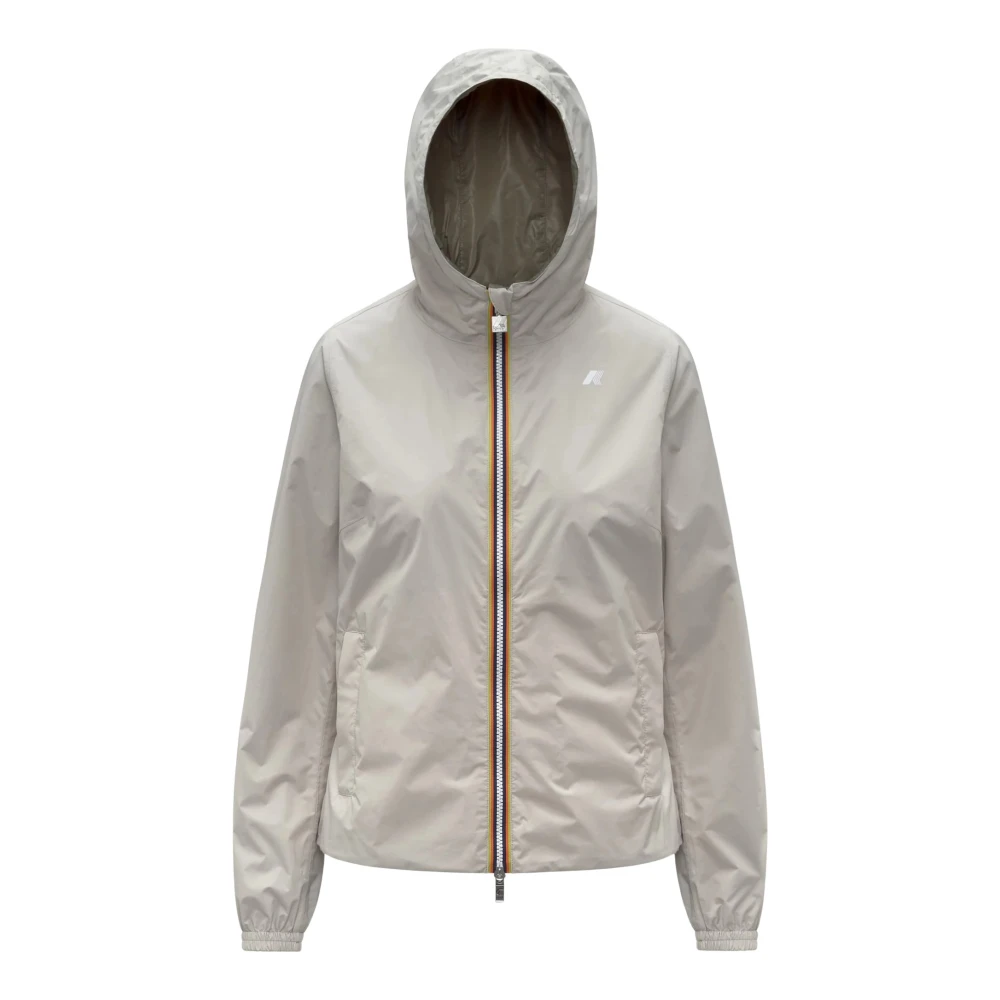 K-Way Donna Beige - Lil 2.0 Plus.2 Reversible Jacket - Jackets - L