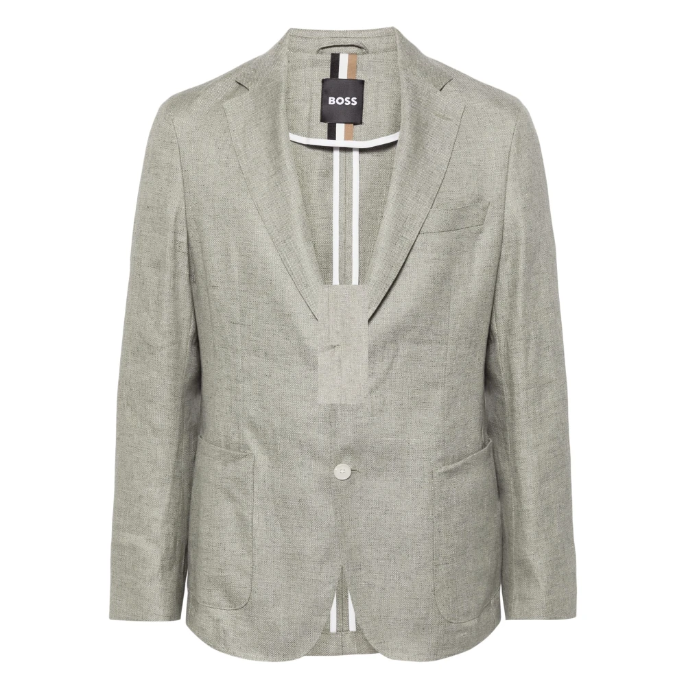 Hugo - Jackets > Blazers - Green - Hugo - Modalova
