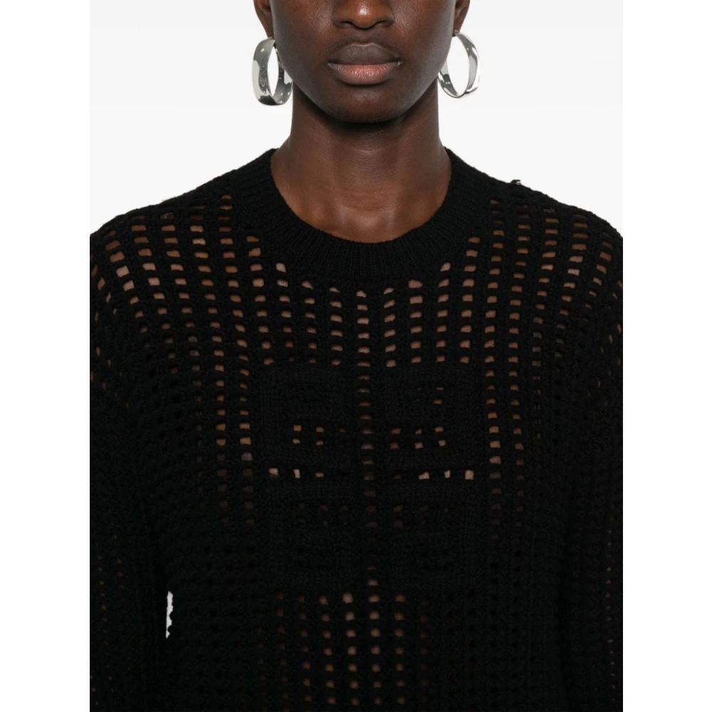 Givenchy 4G trui van wol en kasjmier Black Dames