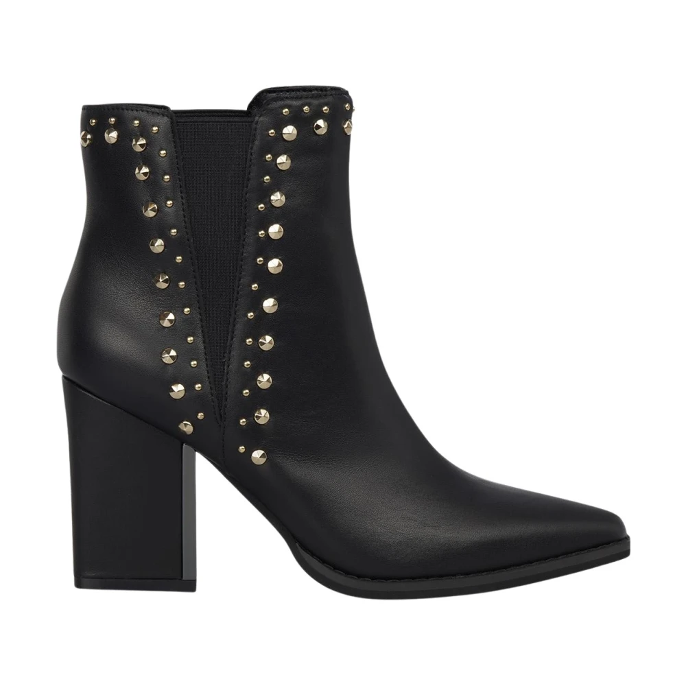 Alma En Pena Women's Black Elastic Bootie With Studs