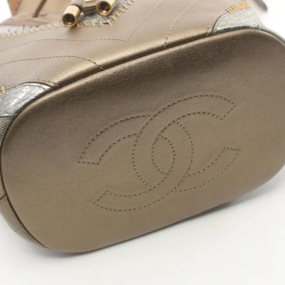 Chanel Vintage Pre-owned Leather chanel-bags Brown Dames
