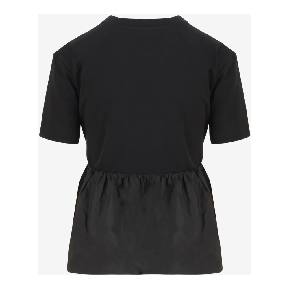 Patou Katoenen T-shirt met Volant Black Dames