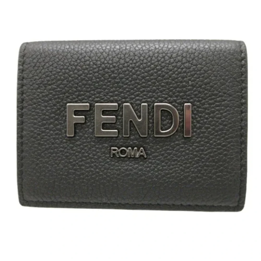 Fendi Vintage Pre-owned Leather wallets Black Dames