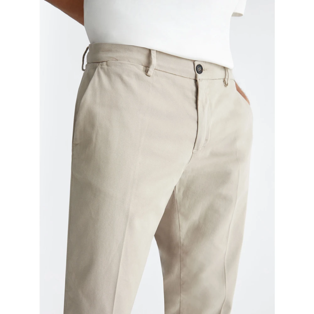 Liu Jo Beige Chino Broek Regular Fit Stretch Beige Heren