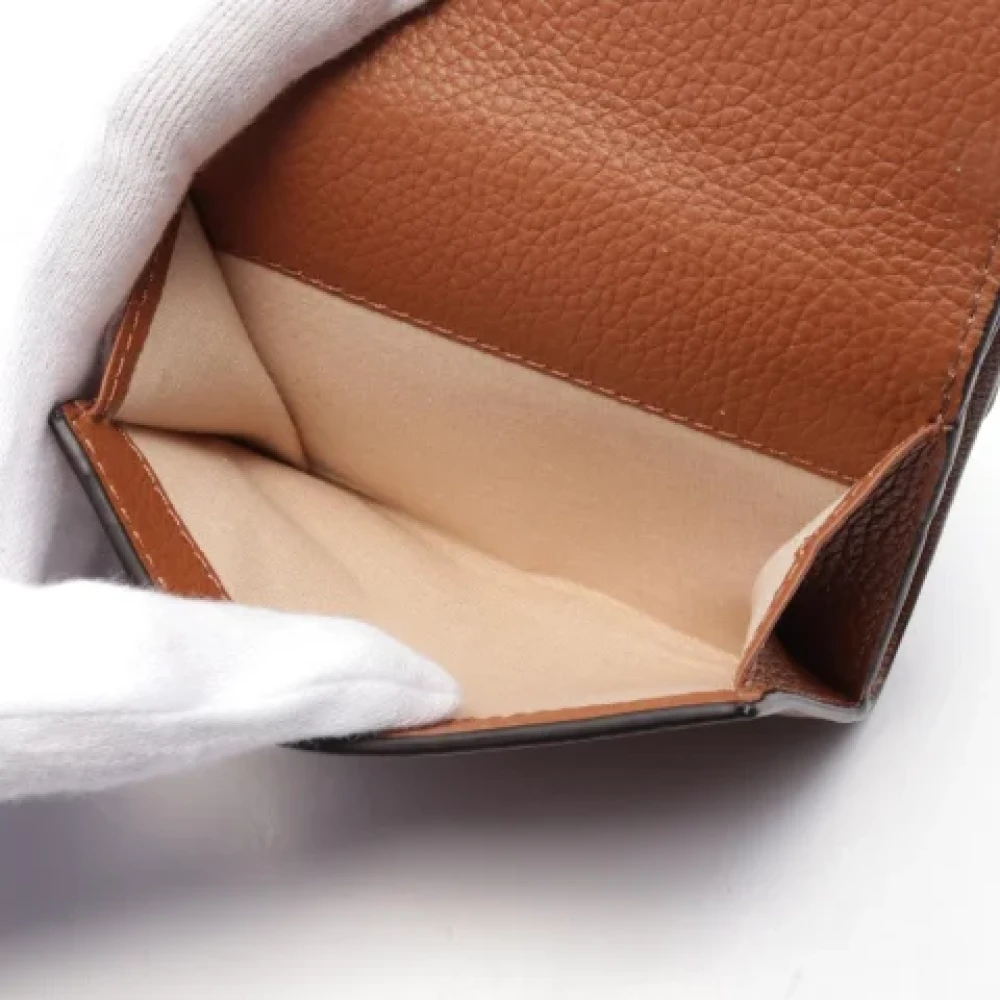 Chloé Pre-owned Leather wallets Brown Dames