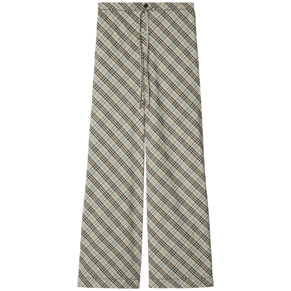 Burberry Vintage Check Koordkatoenen Broek Multicolor Dames