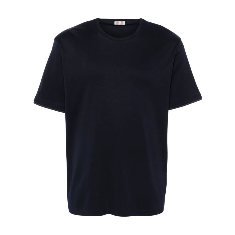Herno Herr Blå Toppar 4XL, Bomull, Resort T-Shirt