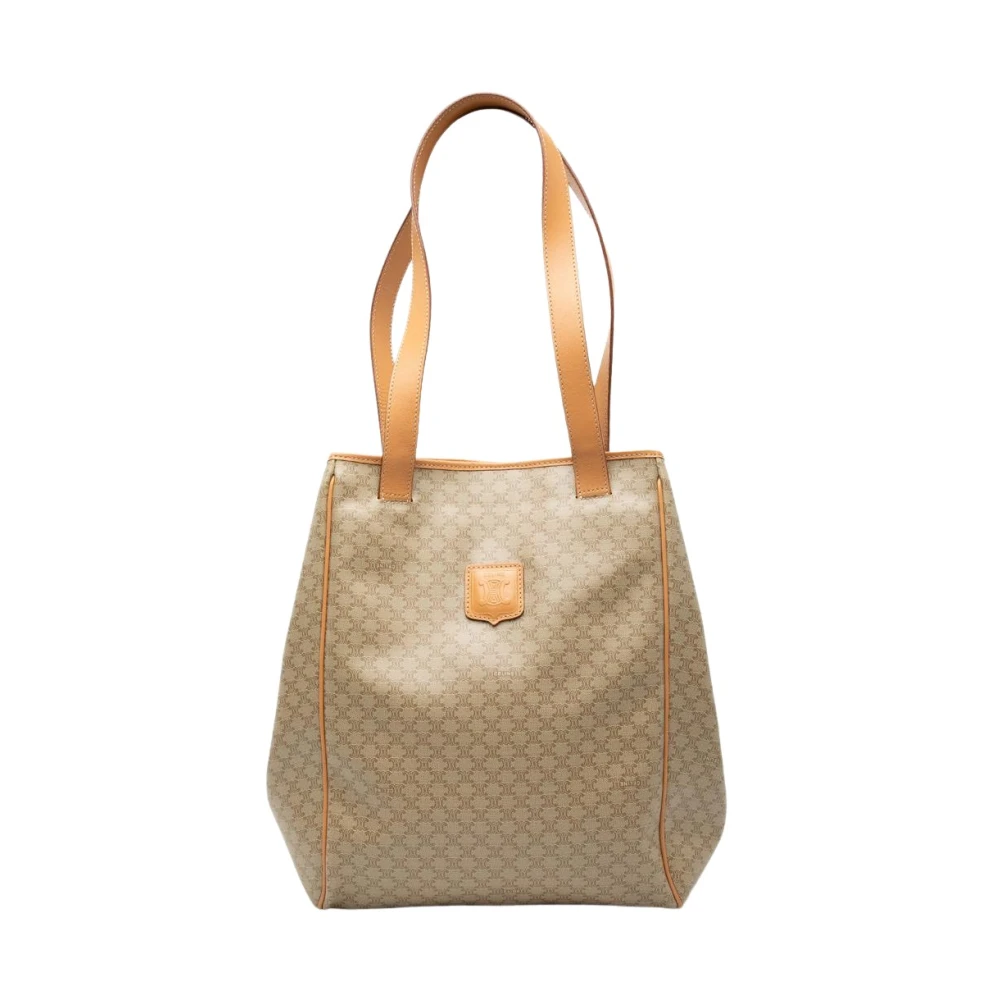 Celine Vintage Women's Brown Pre-Owned Printed Tote Bag