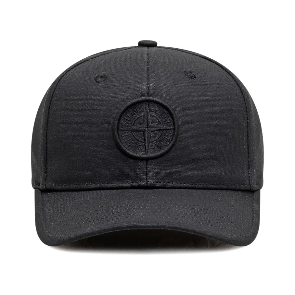 Stone Island Men's Blue Hats & Caps, M, Cappello Baseball Con Logo