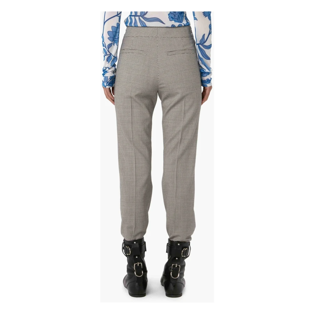 JW Anderson Grijze Slim Fit Broek met Hangslot Gray Dames