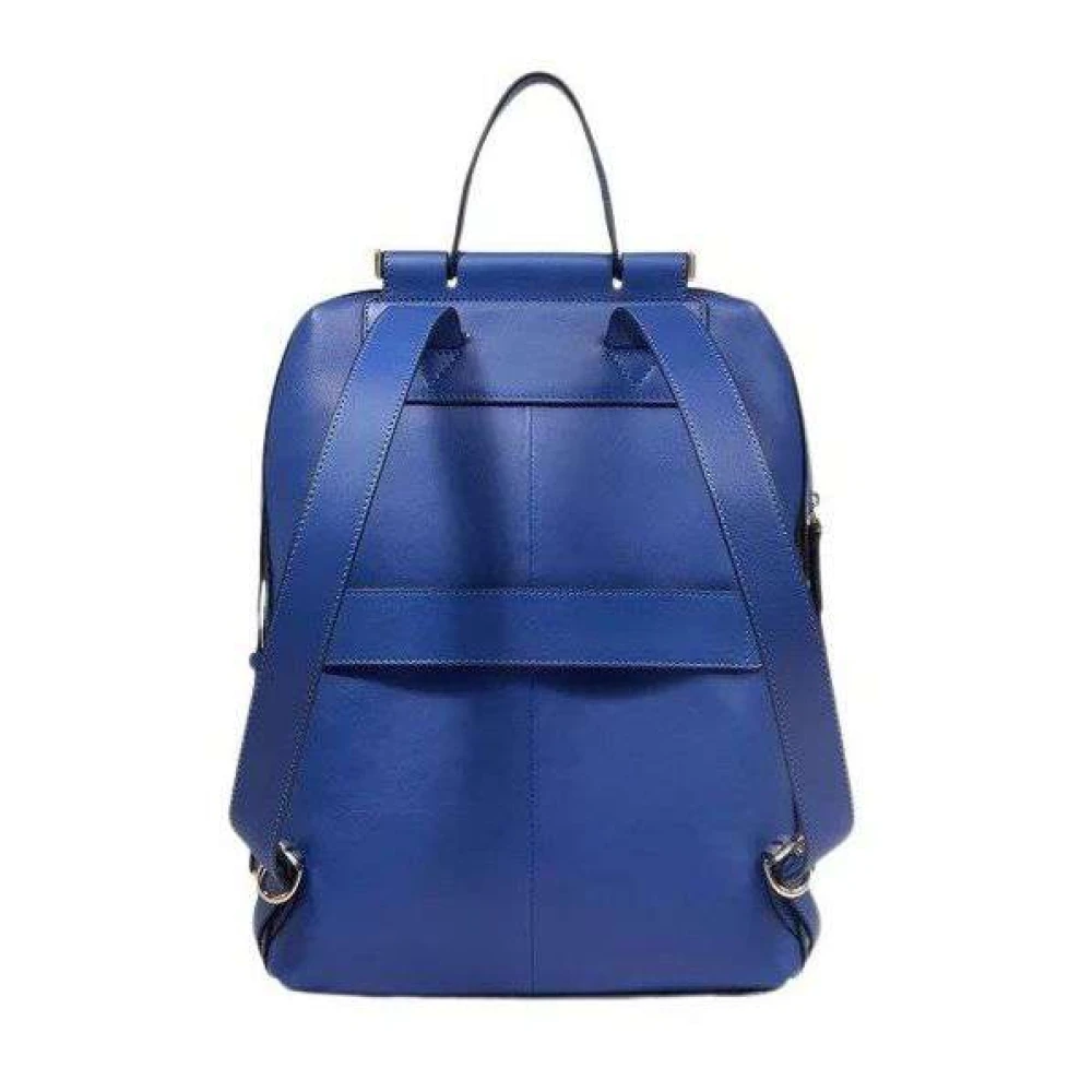 Piquadro Leren rugzak Blue Unisex
