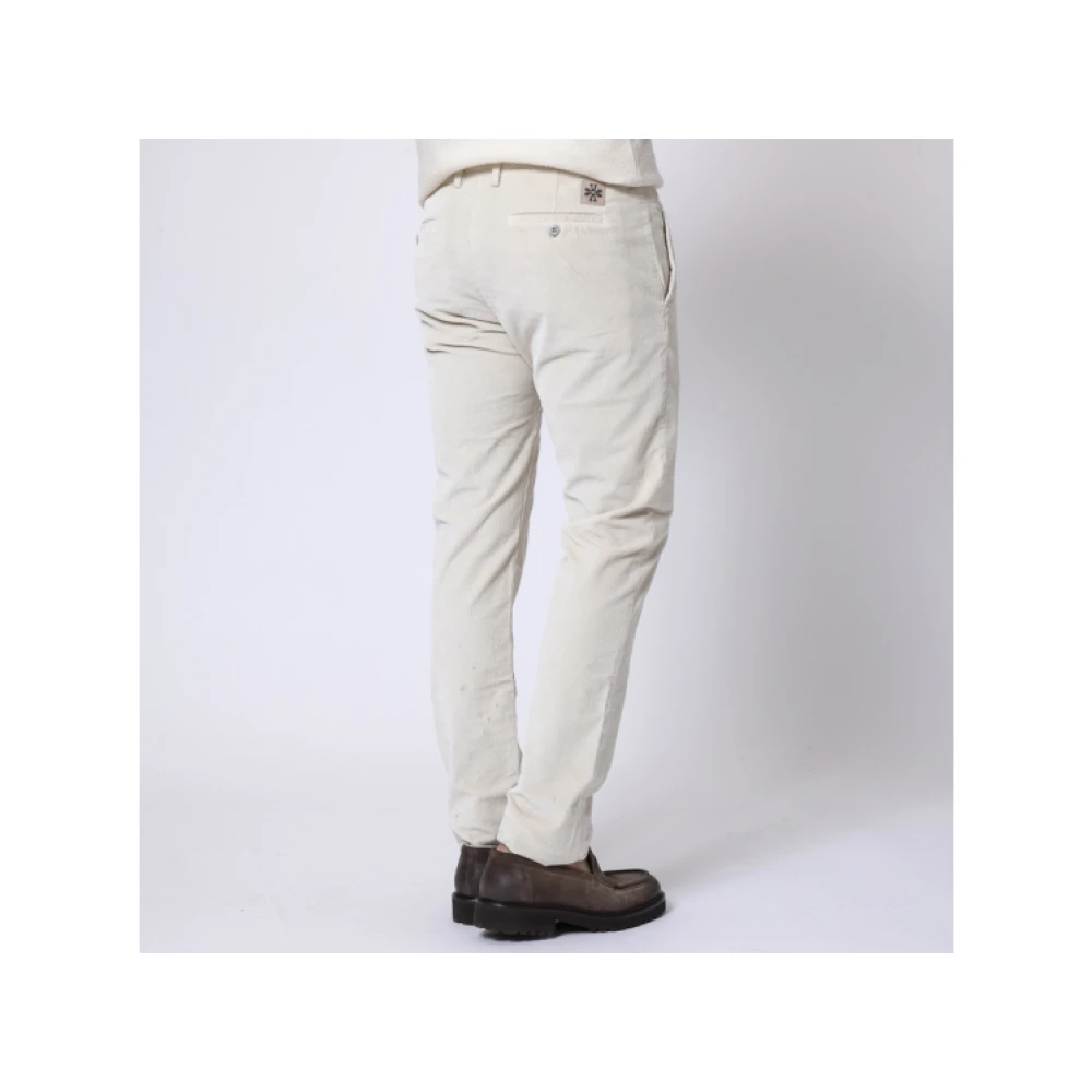 Jacob Cohën Bobby Corduroy Broek in Ecru White Heren