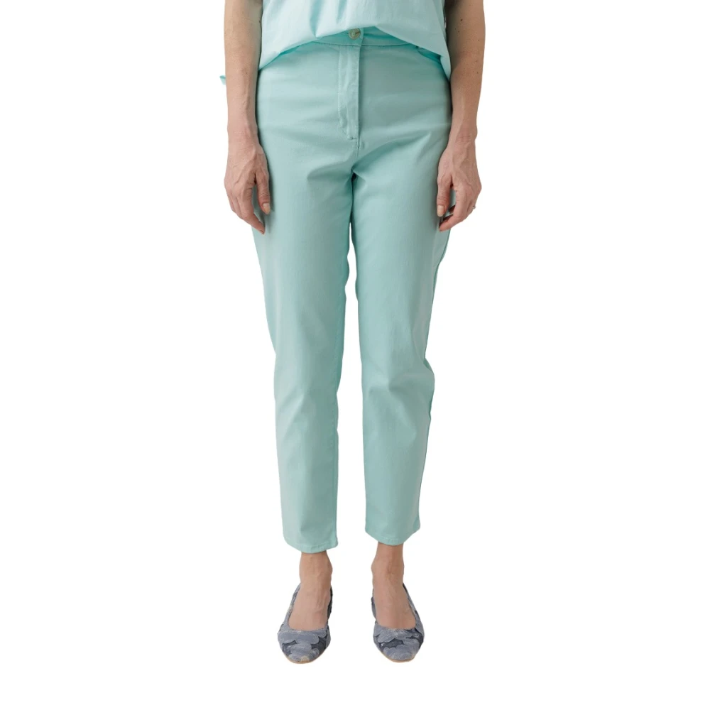 RIANI Relaxed-Fit Pantalon met Verborgen Rits Blue Dames