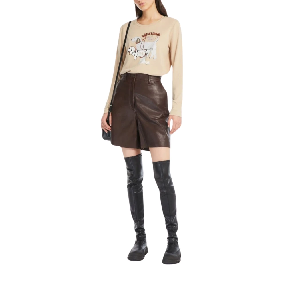 Max Mara Matte Top Beige Dames