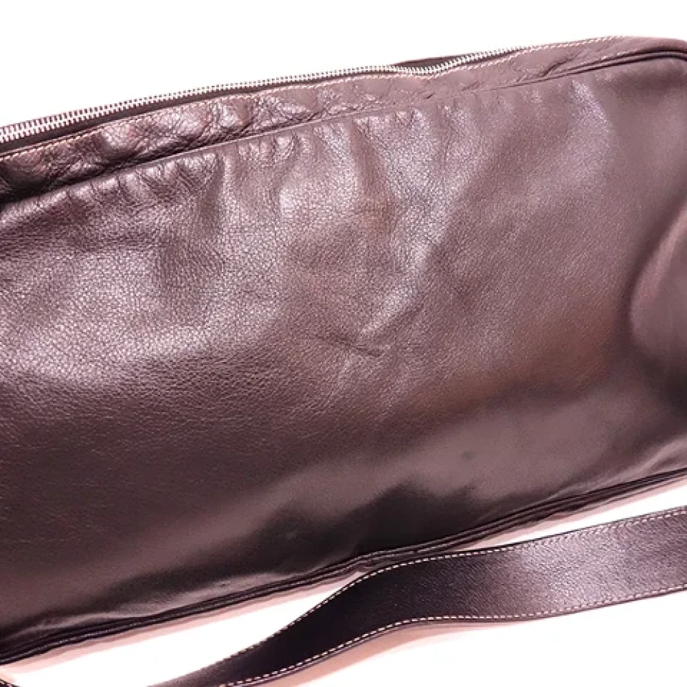 Gucci Vintage Pre-owned Leather crossbody-bags Black Heren