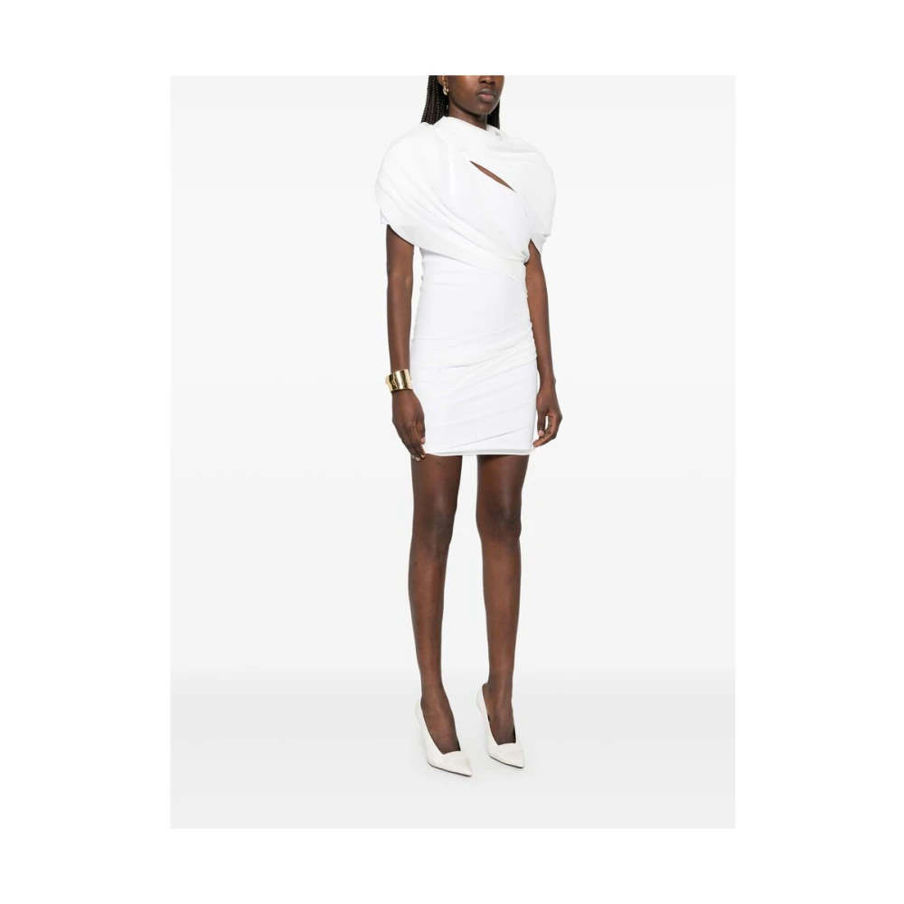 Jacquemus Witte Jurk met Uitsnijding White Dames