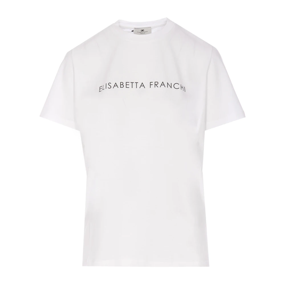 Elisabetta Franchi Witte T-shirts en Polos White Dames