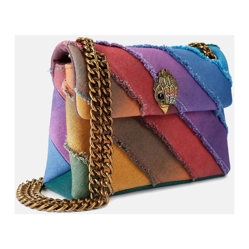 Kurt Geiger Regenboog Denim Mini Kensington Tas Multicolor Dames