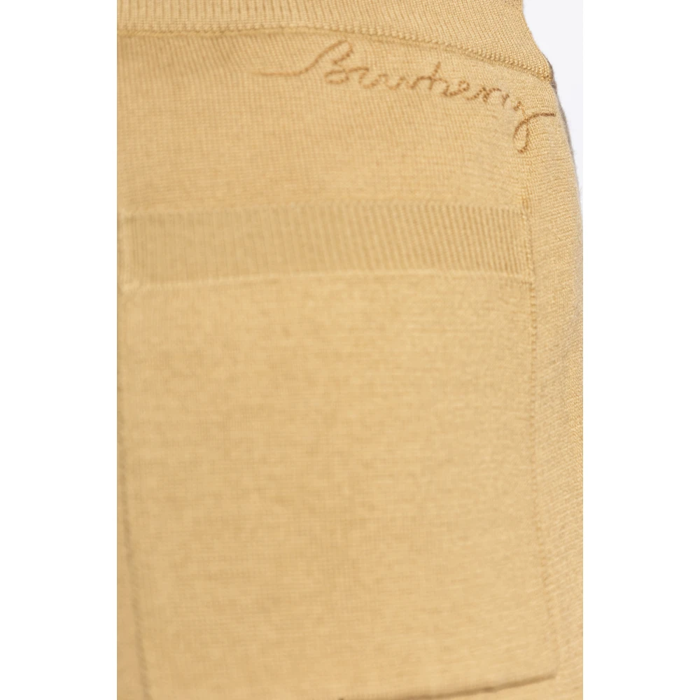 Burberry Wollen broek Beige Dames